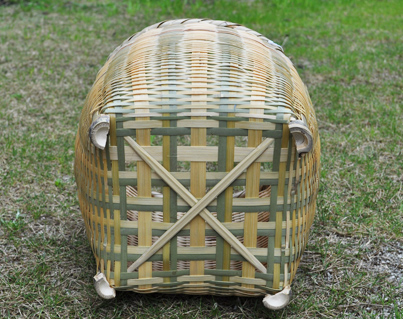 Baskets with legs attached